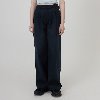 MG0S TWO TUCK WIDE PANTS (NAVY)